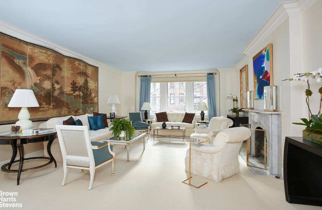 Sophisticated 8 into 7 room mint residence designed by renowned decorator Rob Southern located in a premier prewar cooperative just off Park Avenue.