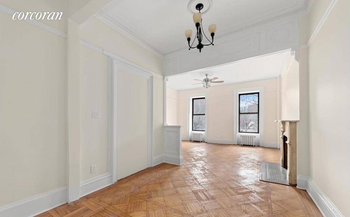 This newly RENOVATED, spacious FLOOR THR0UGH 2 bedroom and one bathroom apartment is located in a beautiful brownstone in PRIME CLINTON HILL.