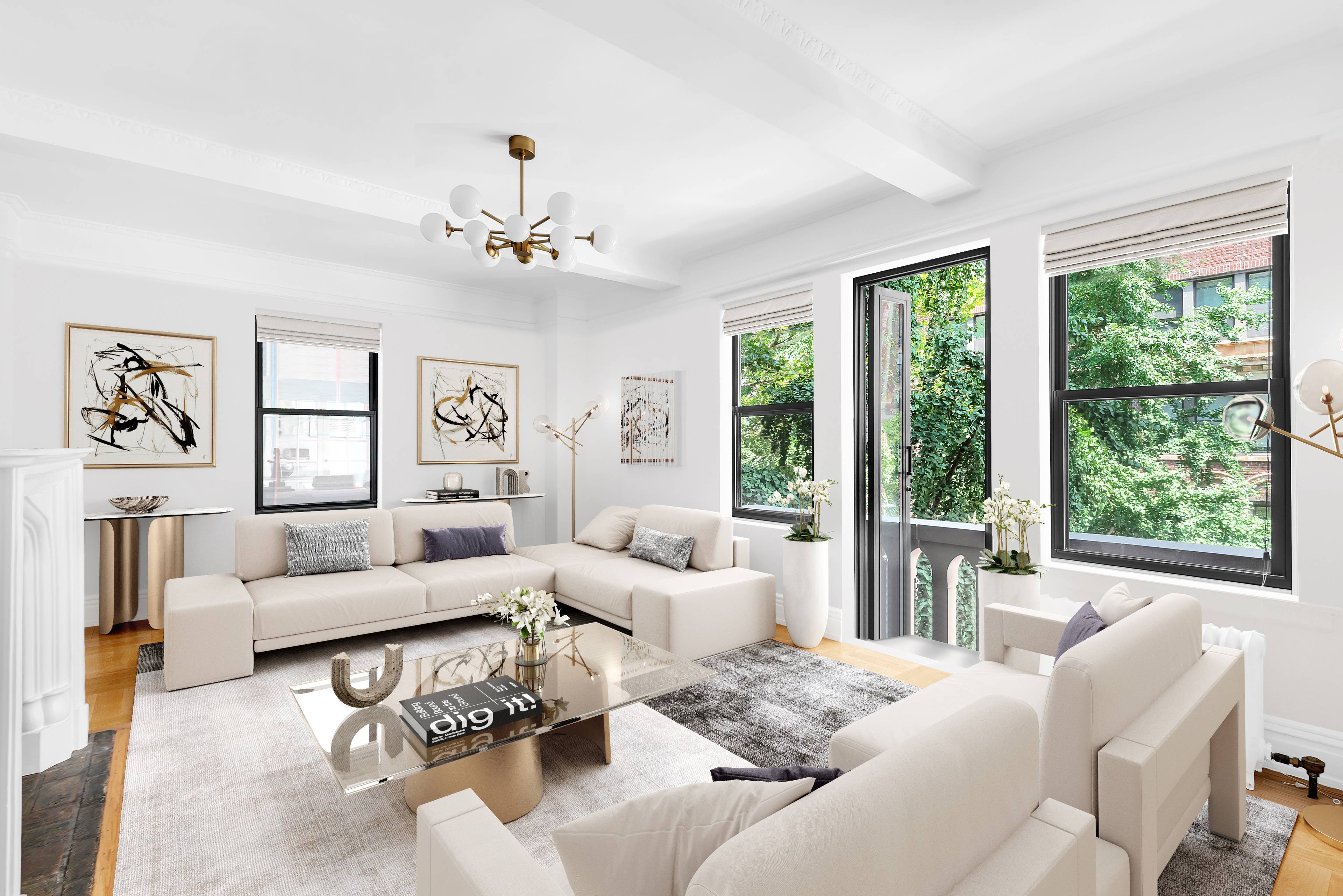 Residence 3G is a stunning prewar 1 bedroom, 1 bathroom home just off the prime Gold Coast enclave of Greenwich Village.