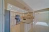 Stainless steel appliances and granite counters