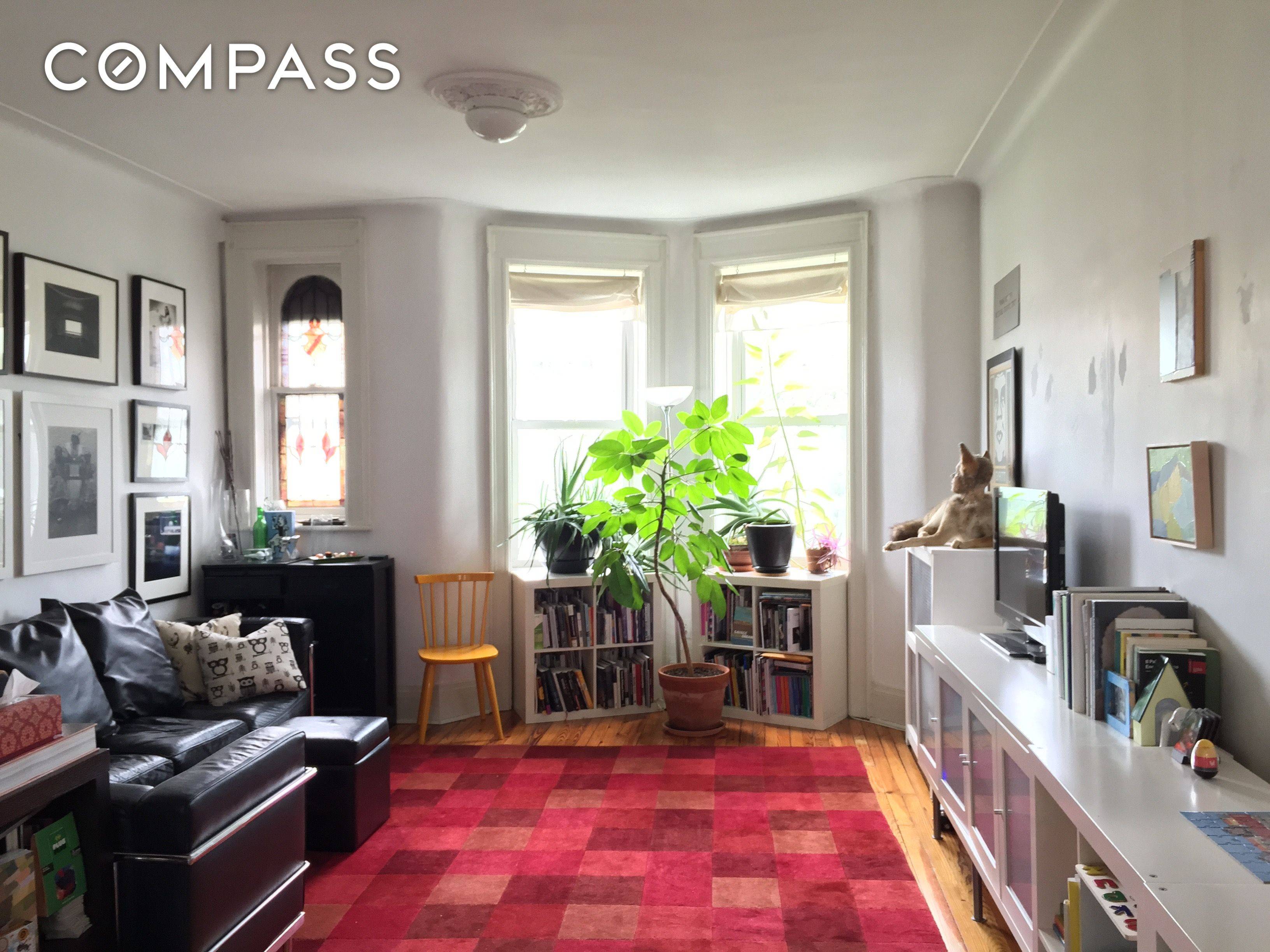 This extremely spacious top floor 2 bedroom apartment, only 1 2 block from Prospect Park, is available for November 18.