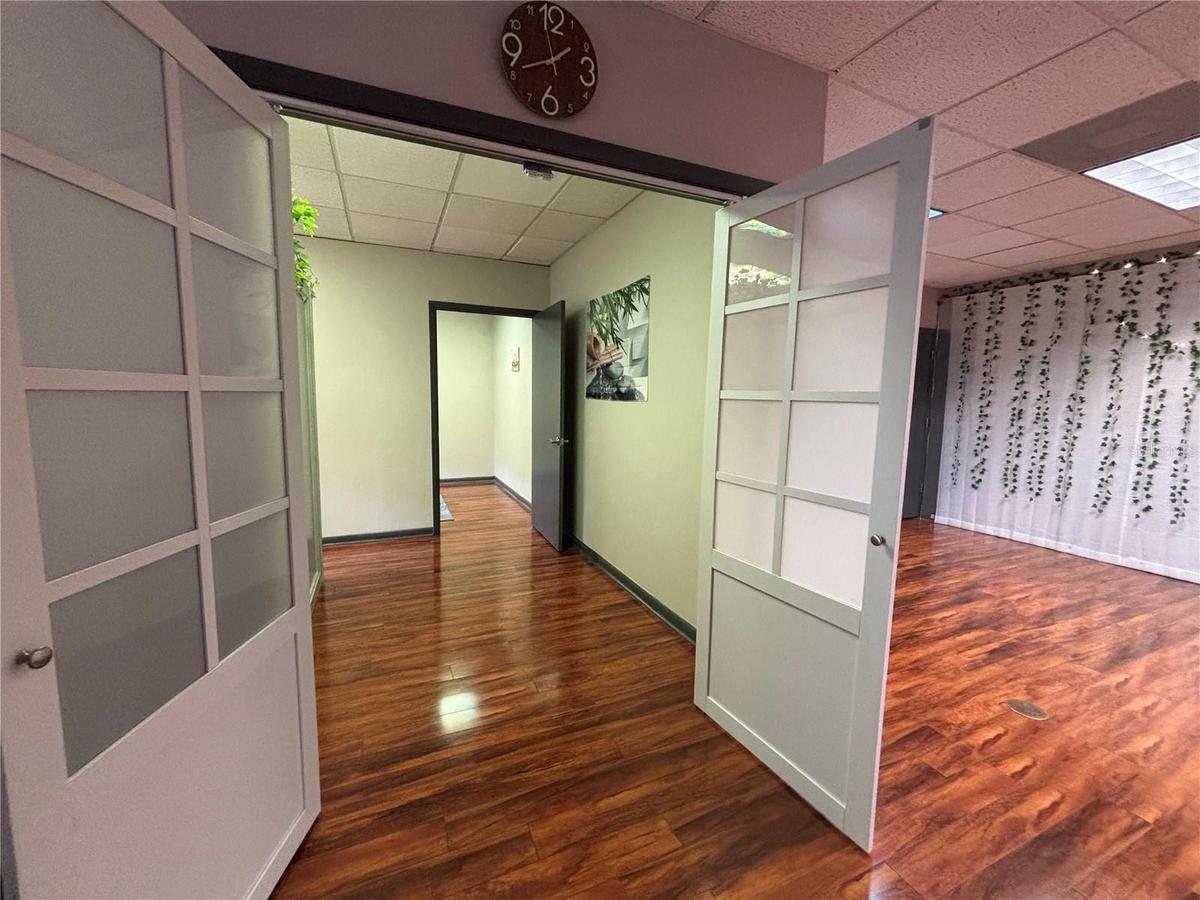 Private interior office entrance