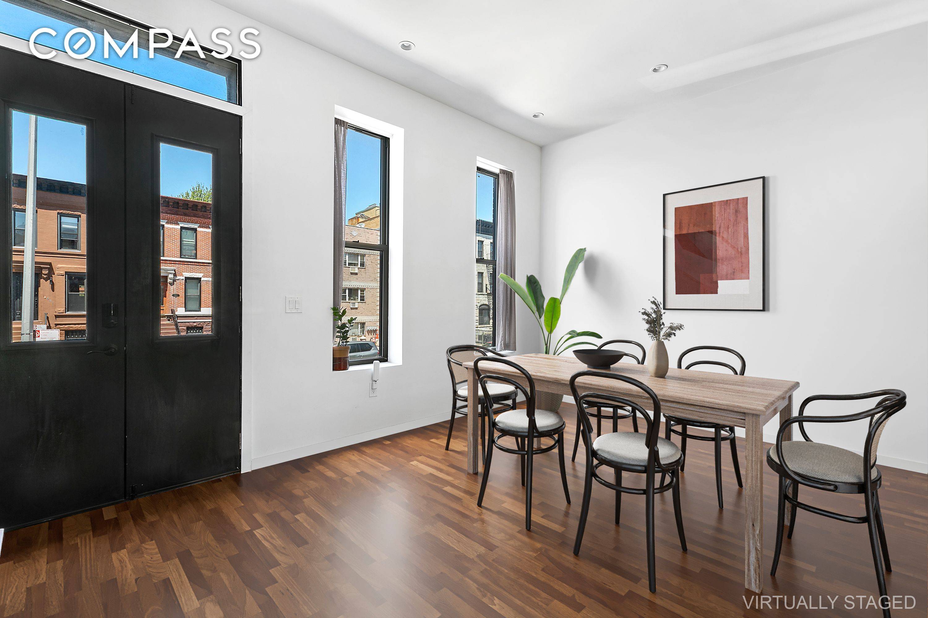 One of a kind Beautifully renovated luxury two family brownstone in Bed Stuy.