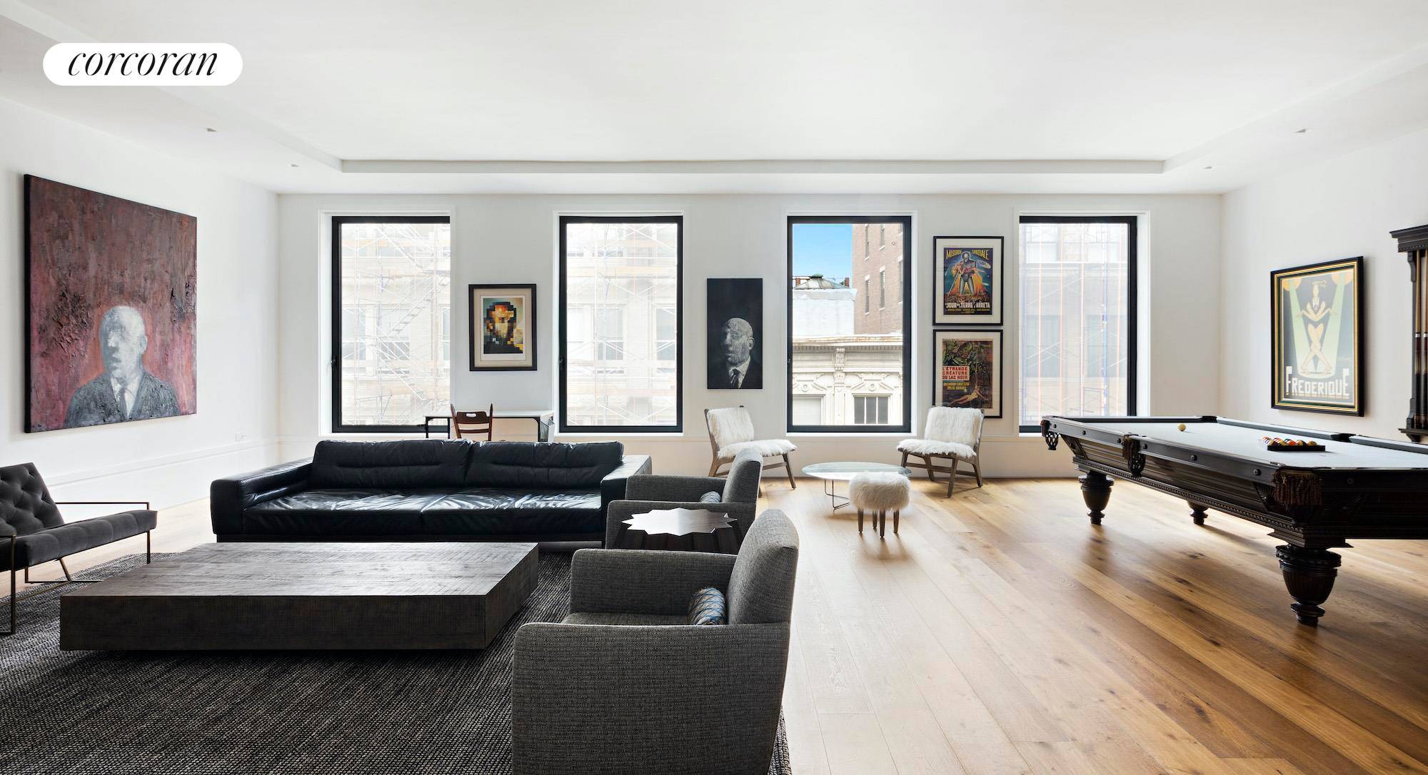 This breathtaking four bedroom loft with private outdoor space represents a rare opportunity to enjoy new construction style and convenience inspired by SoHo's legendary cast iron buildings.