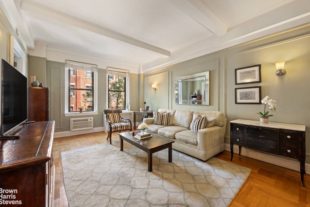 Sun Drenched Prewar Charm on a Prime Tree Lined Block Perfectly positioned on one of the area's most coveted tree lined blocks, this spacious and light filled prewar one bedroom ...