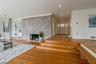 Floor to ceiling brick wood