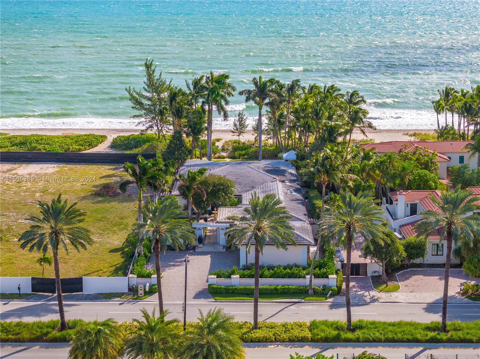 This Rental Oceanfront property in prestigious Golden Beach is your coastal dream home.