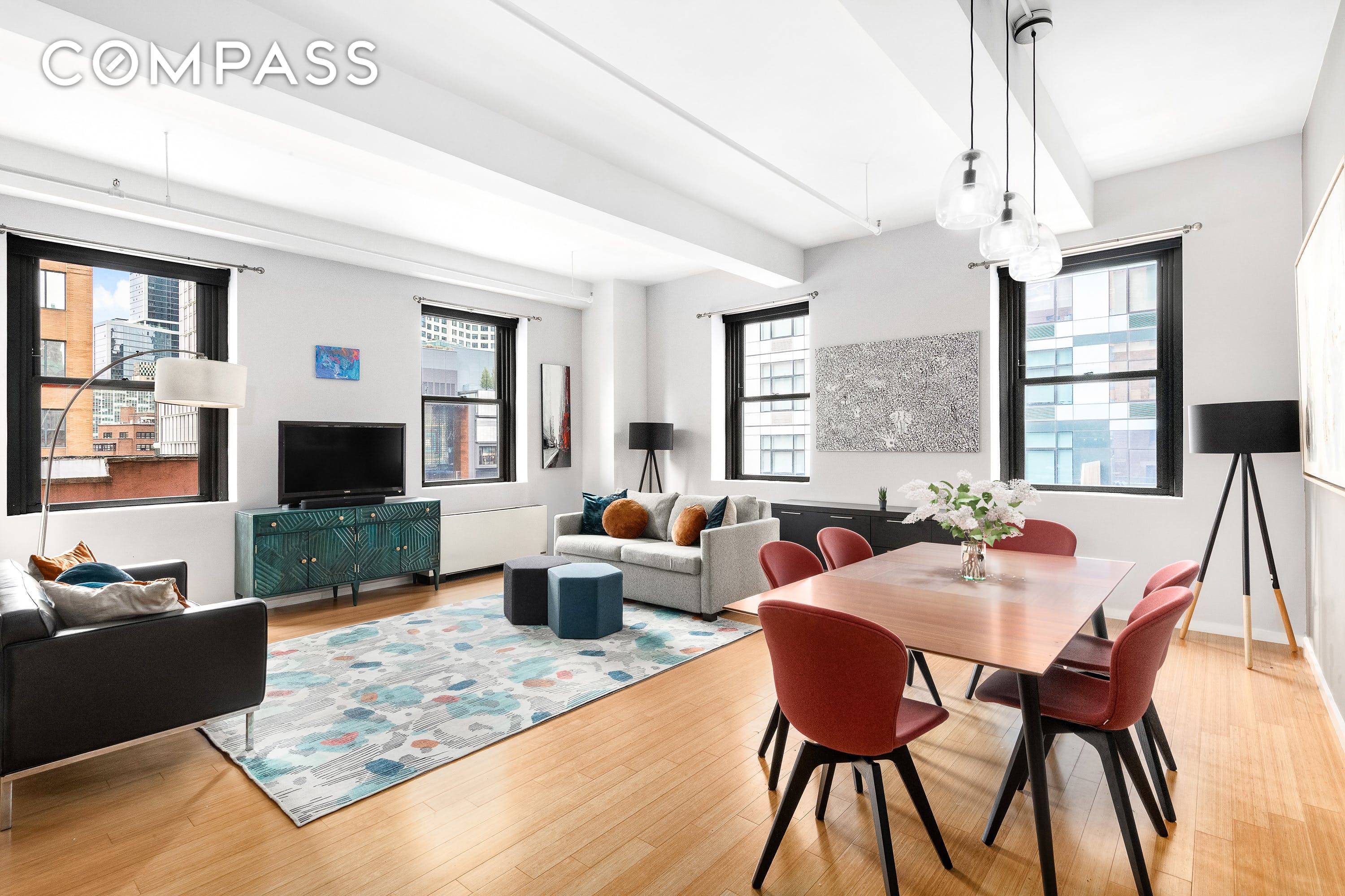 Welcome home to this sprawling corner loft with southern and eastern exposures in one of Downtown Brooklyn s most sought after condominiums.
