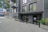 Entrance to property with stucco siding