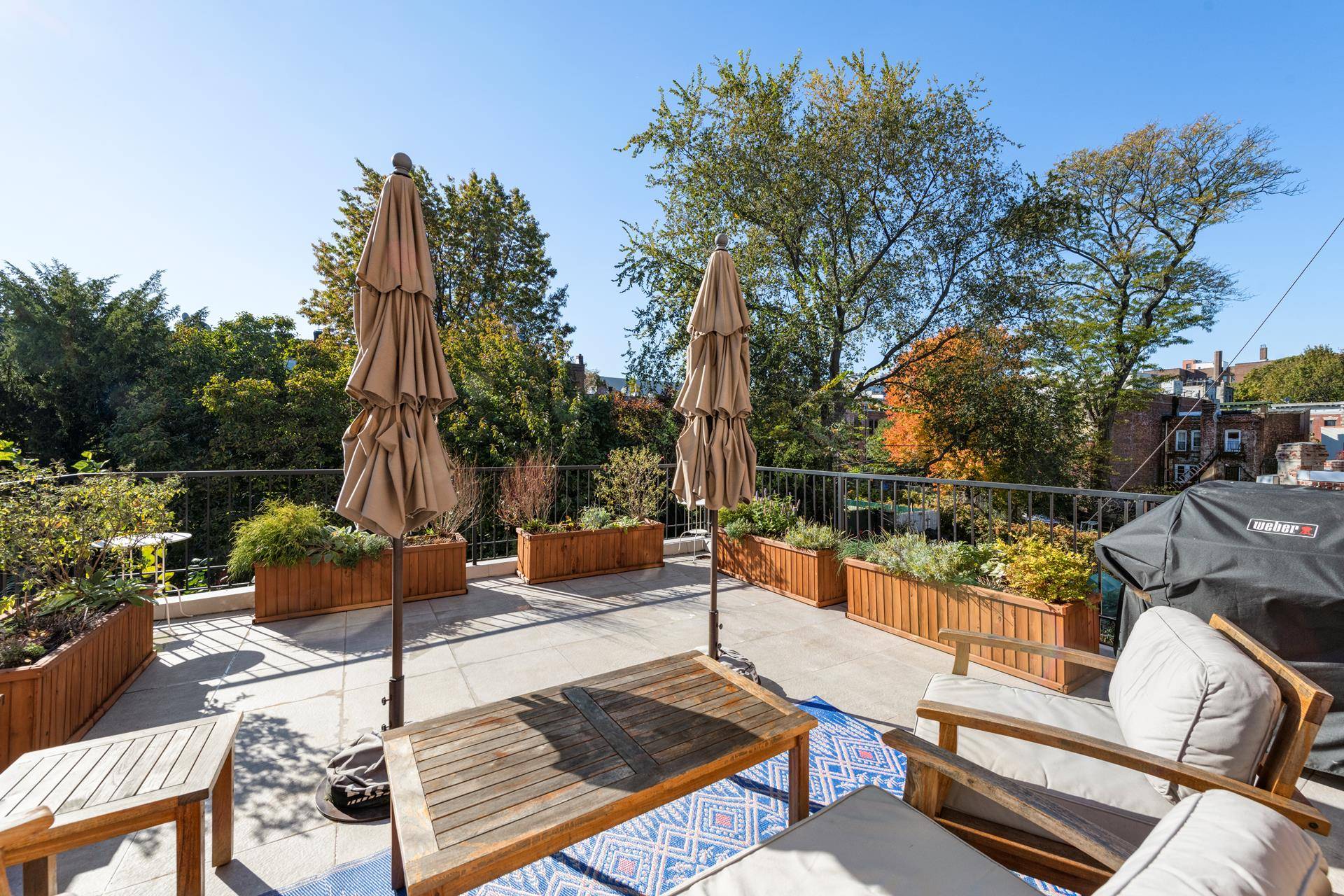 872 Saint John's Place, Apt 3 is a one of a kind private deck, 2 bedroom, 2 bath with washer dryer in a newly remodeled brownstone on a beautiful tree ...