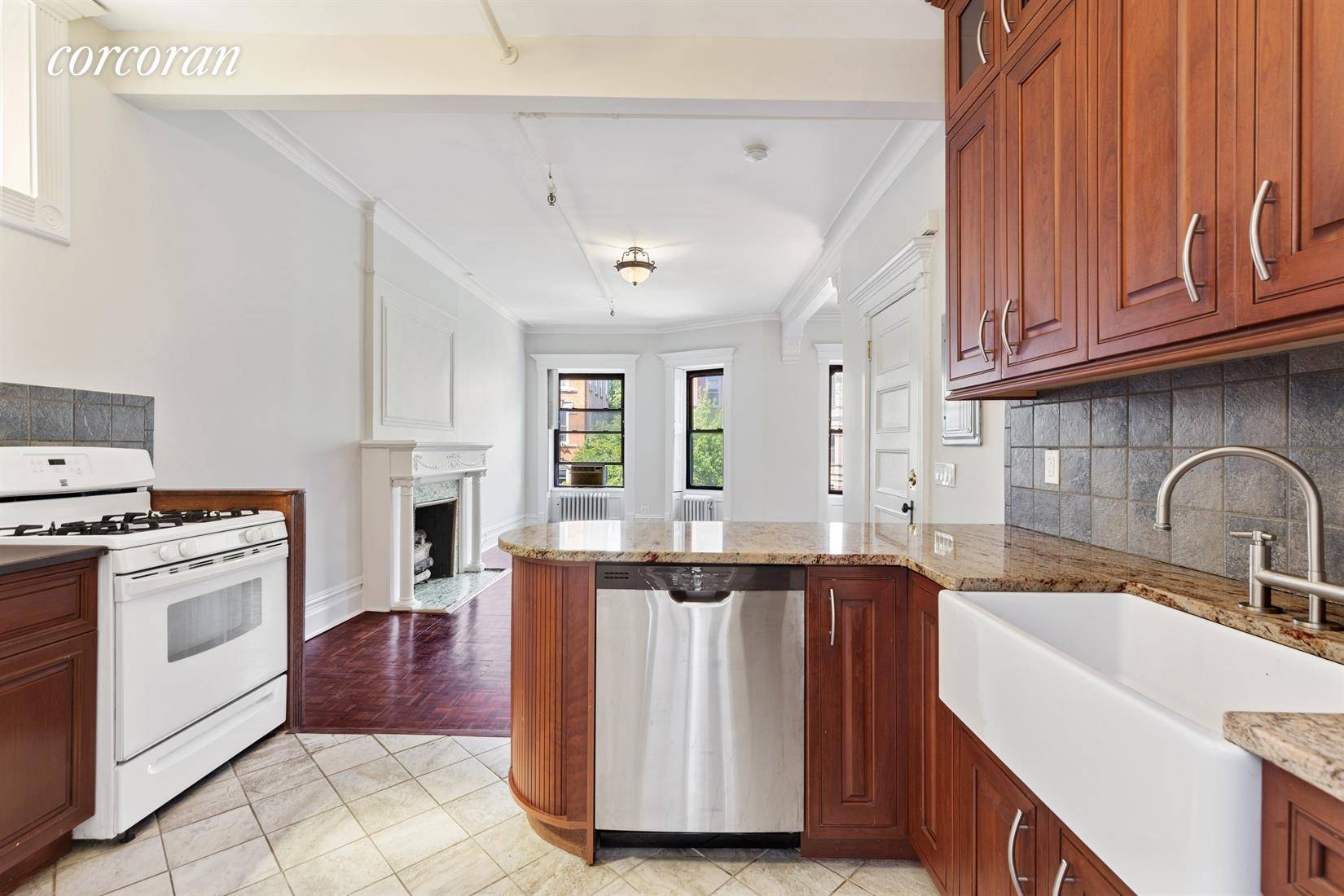 Spacious brownstone floor though rental available for immediate move in !