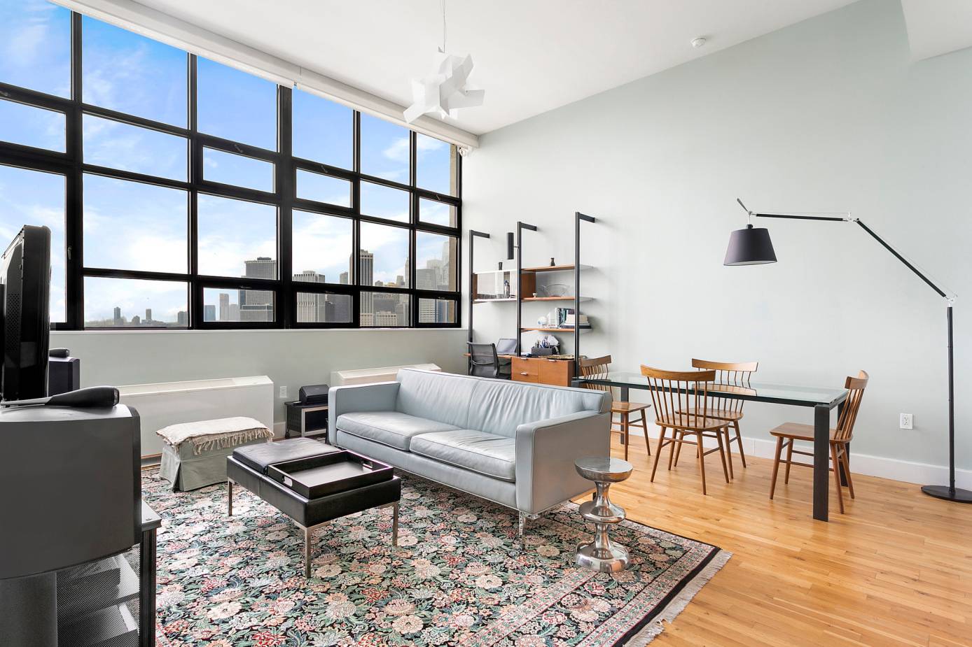High floor, luxury loft apartment available for rent at One Brooklyn Bridge Park.