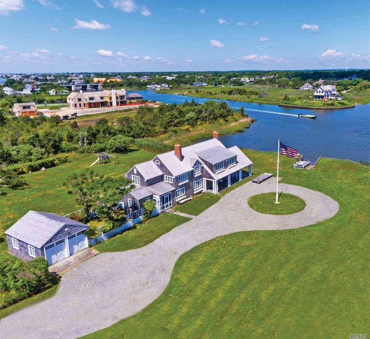 Spectacular waterfront property with gorgeous water views and over 350 feet of water frontage.