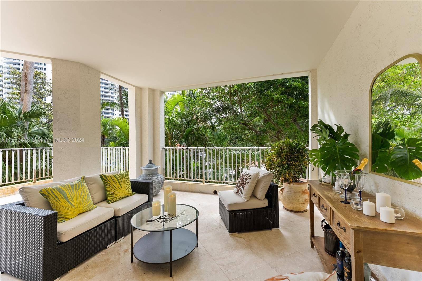 2 Bedroom 2 Bath meticulously renovated apartment at The Ocean Club in Key Biscayne.