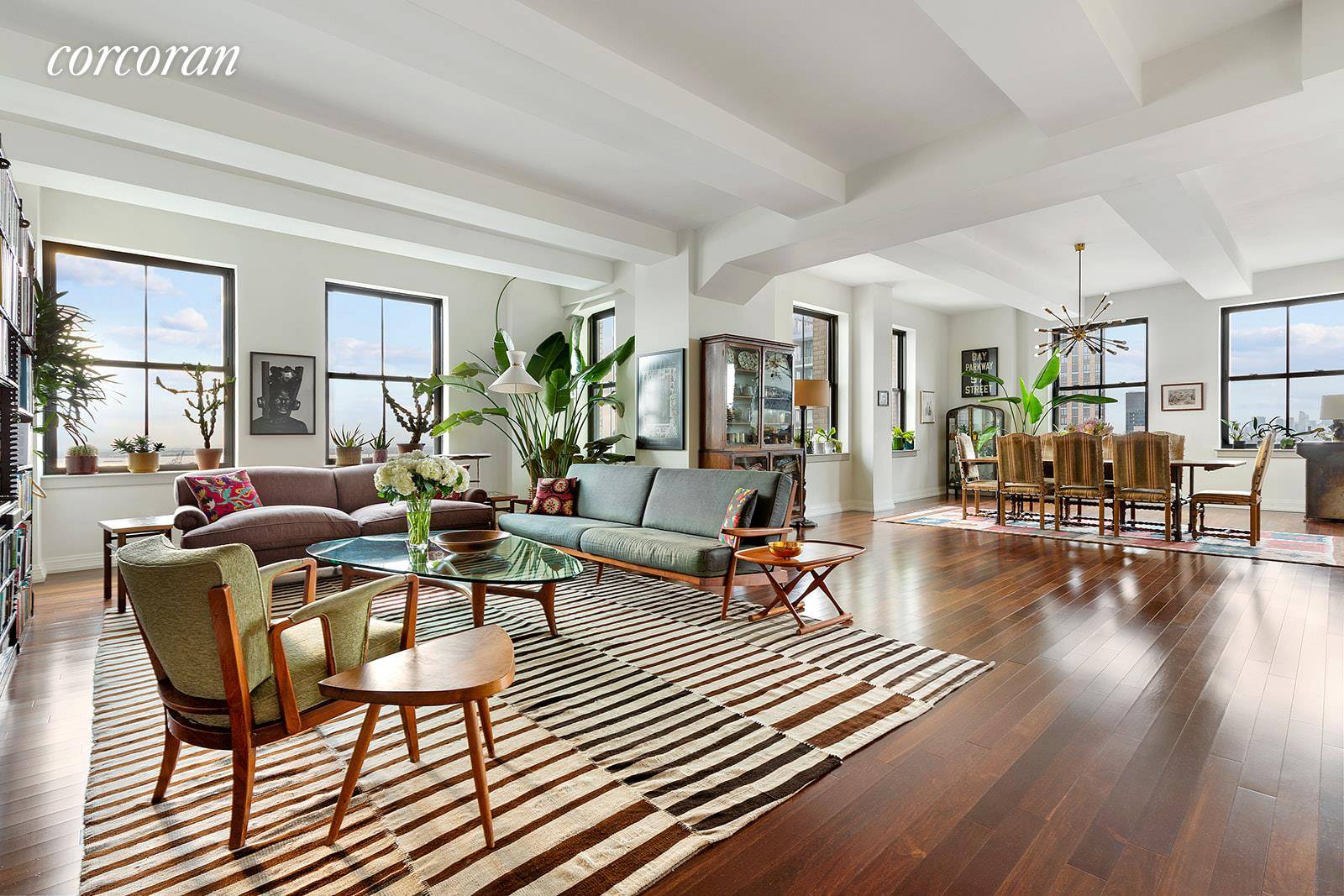 Come home to Apartment 28A, where you will be greeted by 2848 SF of unique converted loft space in Brooklyn's most iconic building, 1 Hanson Place.