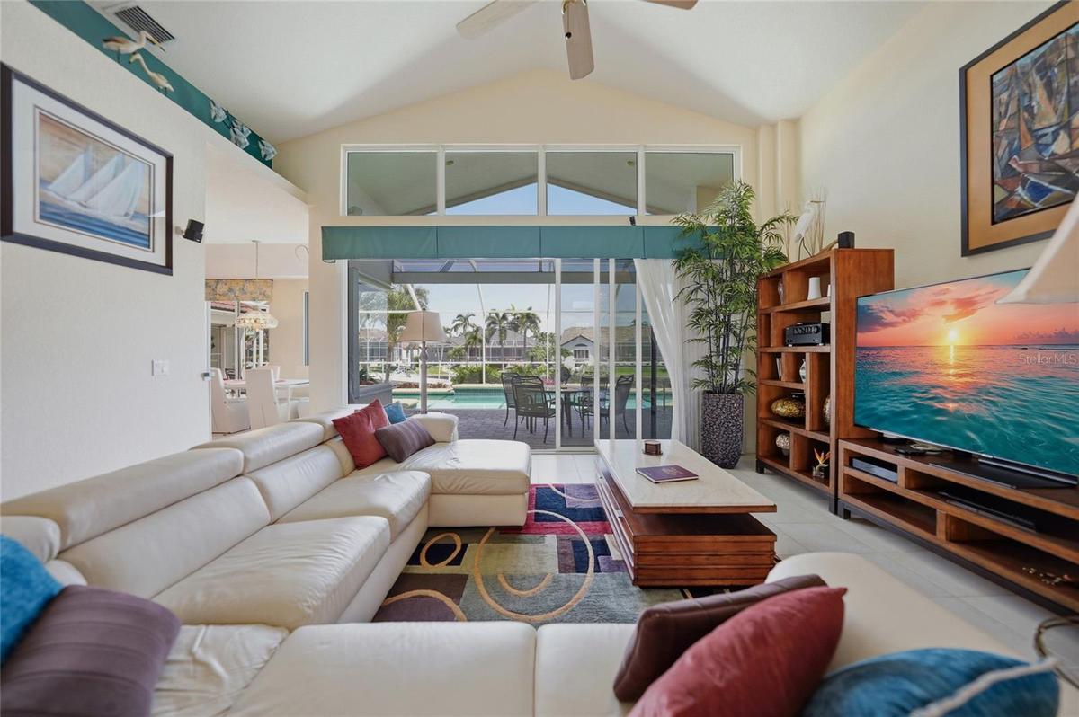Great Room with Sliders to Lanai