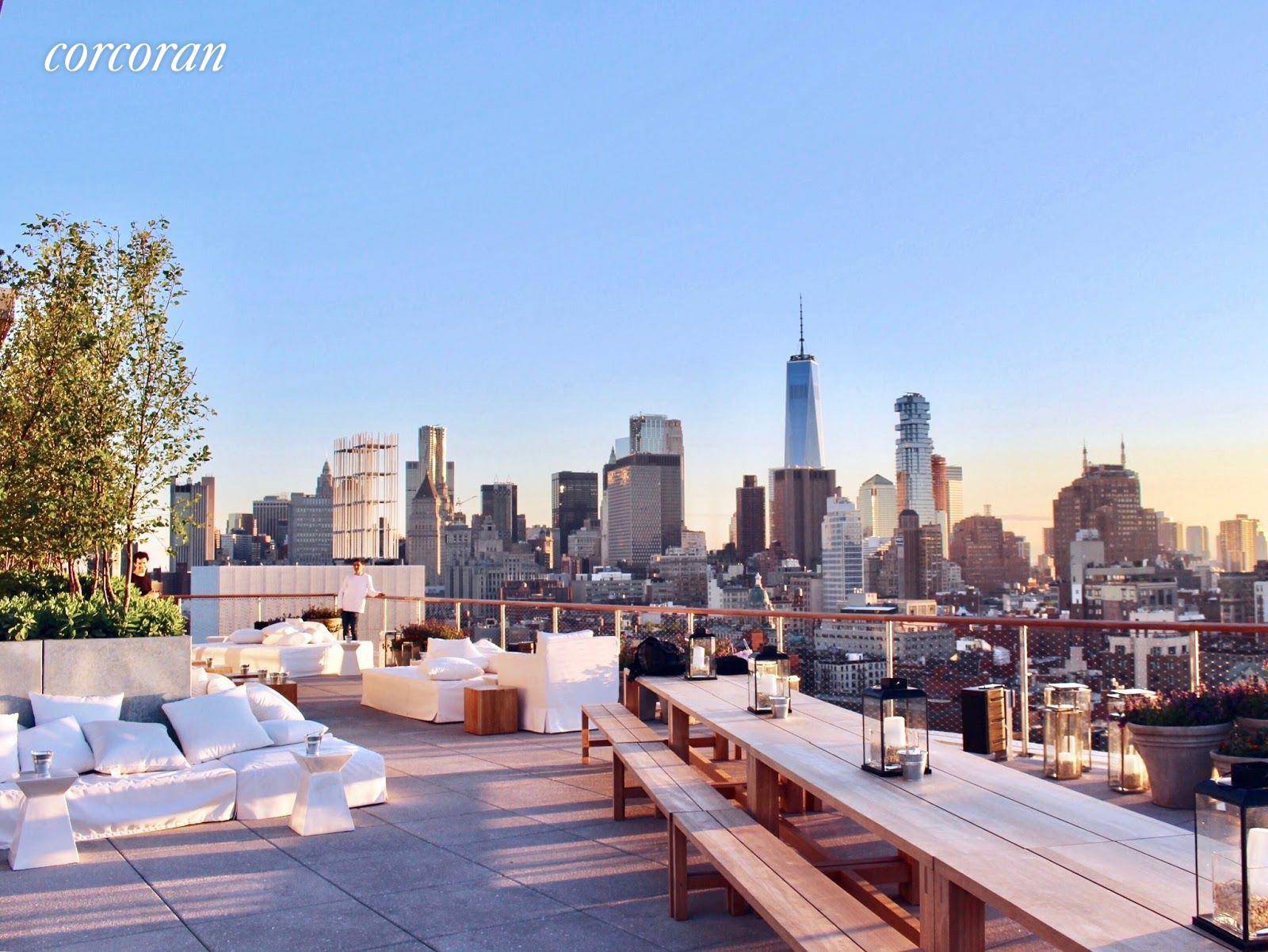 Rarely available is an oversized 1361sqft one bedroom condominium jewel in the sky with an astounding 270 degree panorama of Manhattan.