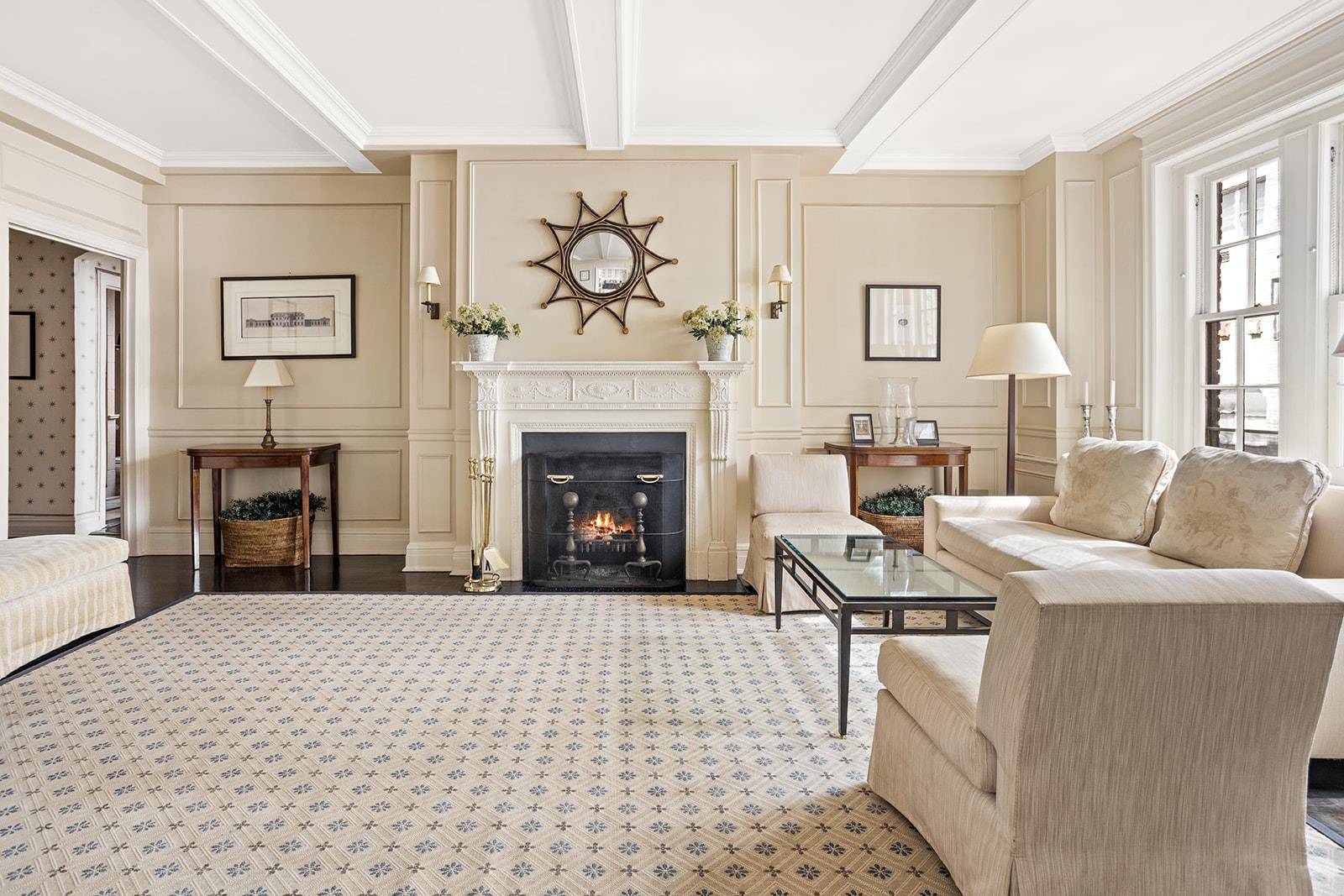 Introducing a serene and elegant classic six in a charming doorman co op on a quiet tree lined street in prime Lenox Hill.