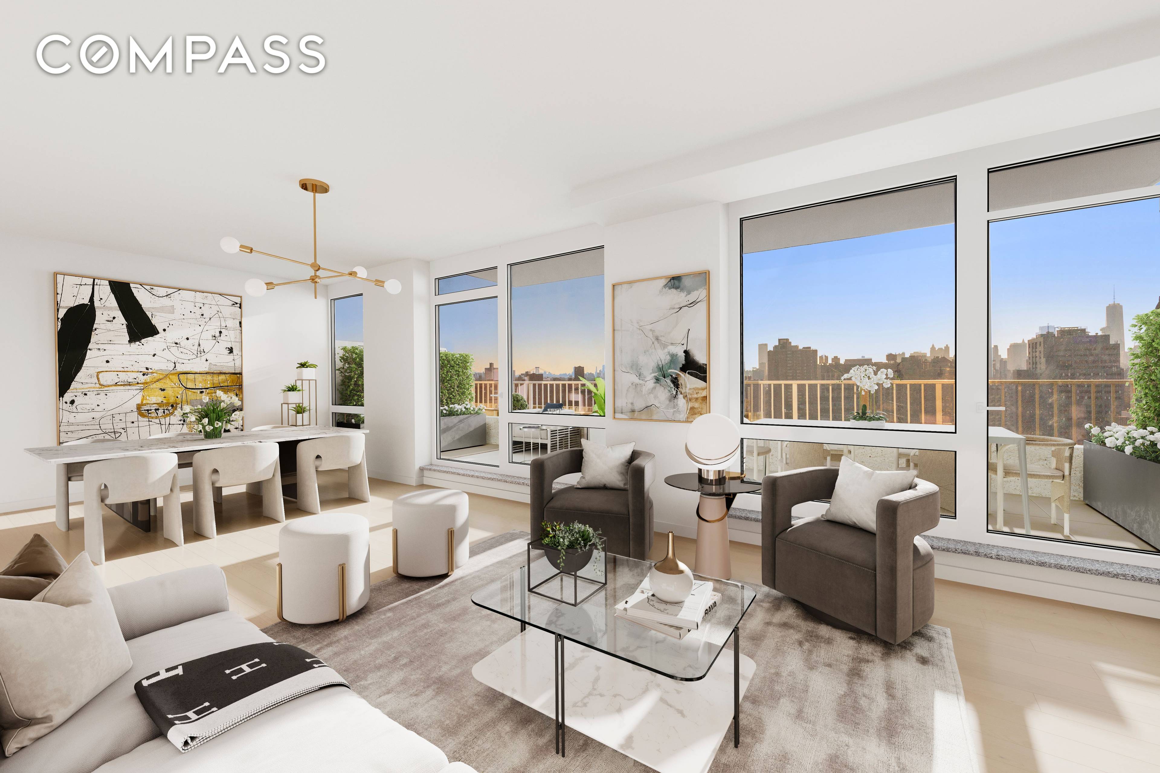 New York City unfolds at your feet in this breathtaking three bedroom, two bathroom Gramercy Starck Skyhouse duplex offering the appeal of a sprawling private home with expansive outdoor space ...