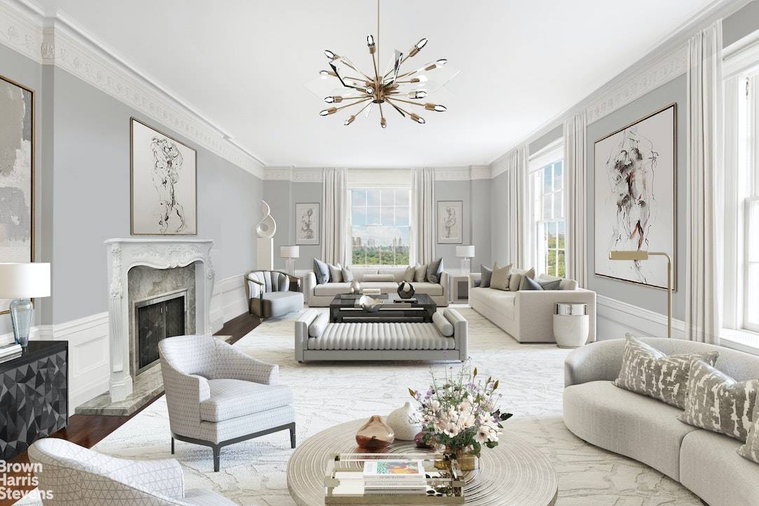 Fifth Avenue Top Floor TrophyIdeally situated at the corner of Fifth Avenue and 73rd Street, this exceptional top floor residence is located in one of Fifth Avenue's most sought after ...