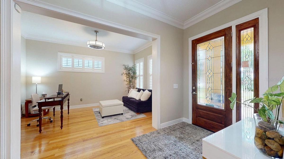 Enter home to a Large Foyer