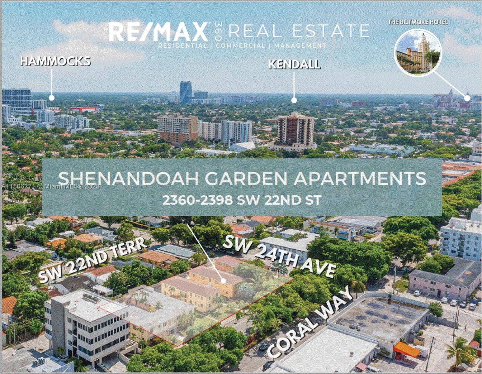 Welcome to the Shenandoah Garden Apartments, located at 2360 2398 SW 22nd St 01 4115 006 0450 01 41 15 006 0460 Spanning across two adjacent lots with a generous ...