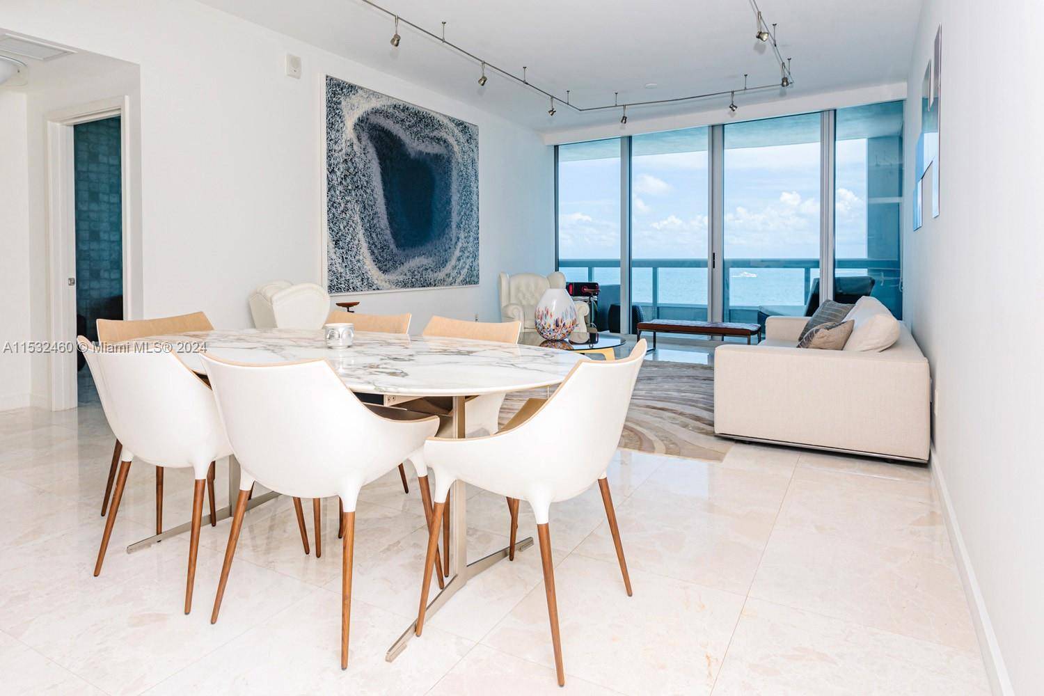 Experience breathtaking ocean panoramas from every angle in this exquisite 3BR 3Bath abode, graced with stylish furnishings and dual expansive balconies.