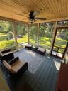 Rear screened porch