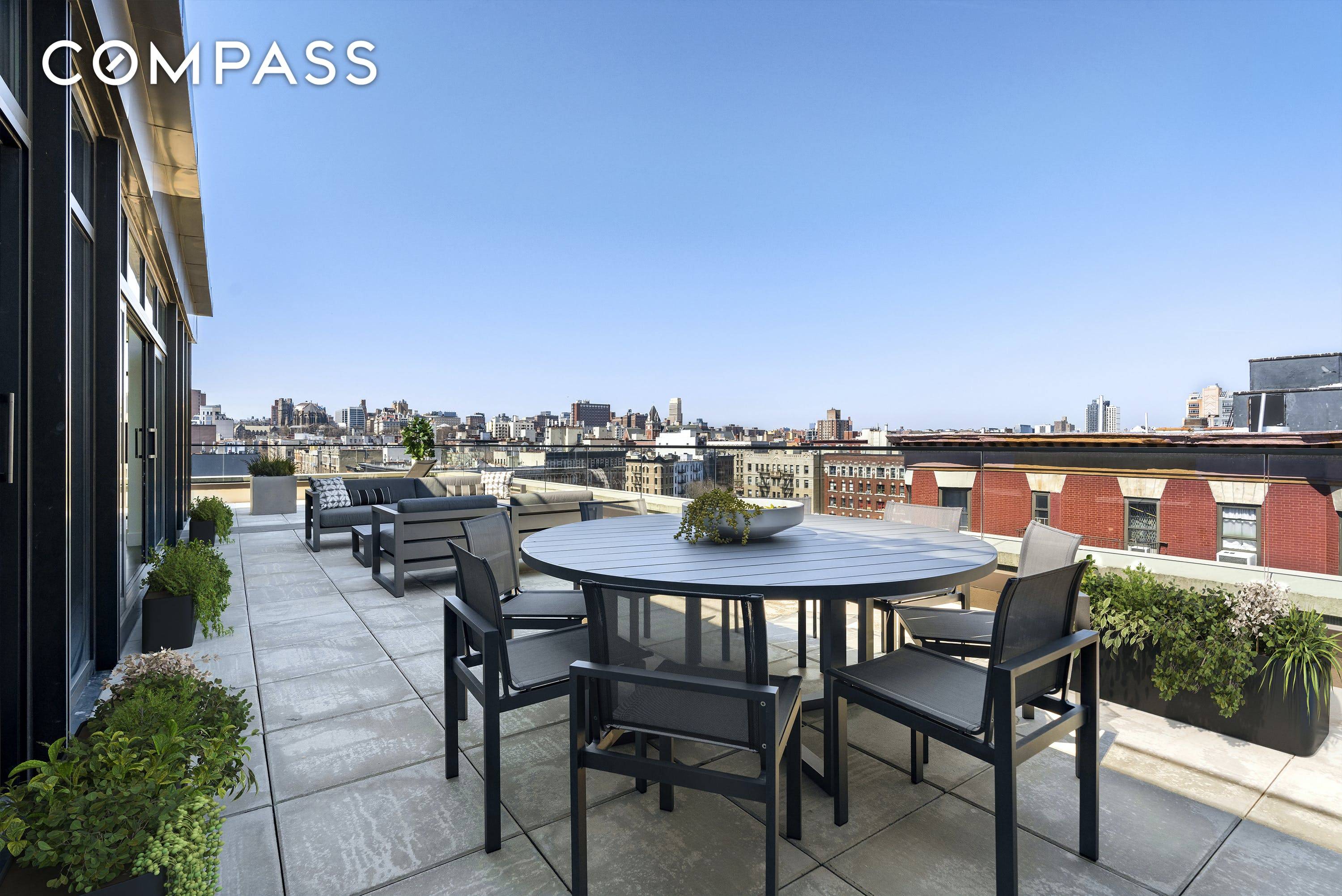 Classic elements meet modern sophistication and Harlem legacy inside Penthouse A, an exquisitely designed 1, 674 square foot, 3BR, 2.