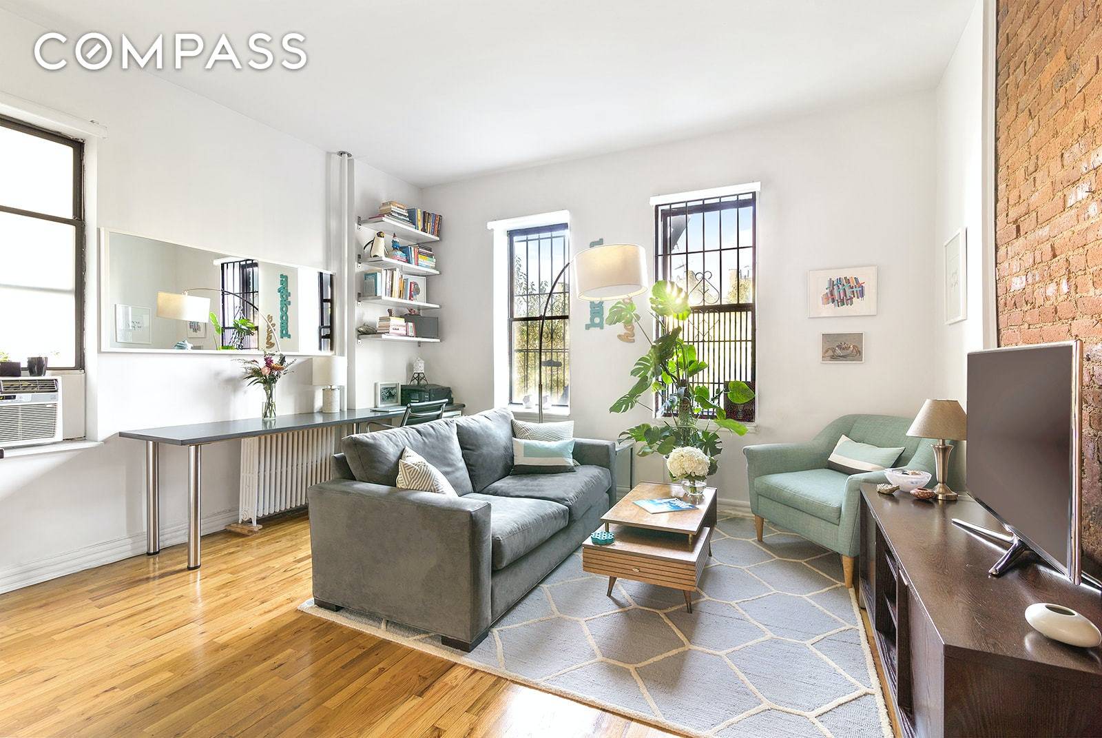 That rare bird a one bedroom, pre war CONDO on the border between Prospect Heights and Crown Heights, situated between bustling Vanderbilt, Washington, and Franklin Avenues.