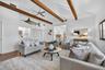 Vaulted ceilings, exposed beams