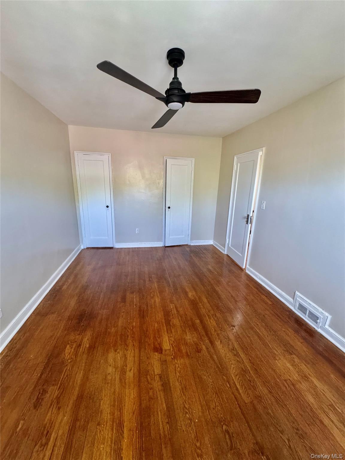Master bedroom fits king size bed