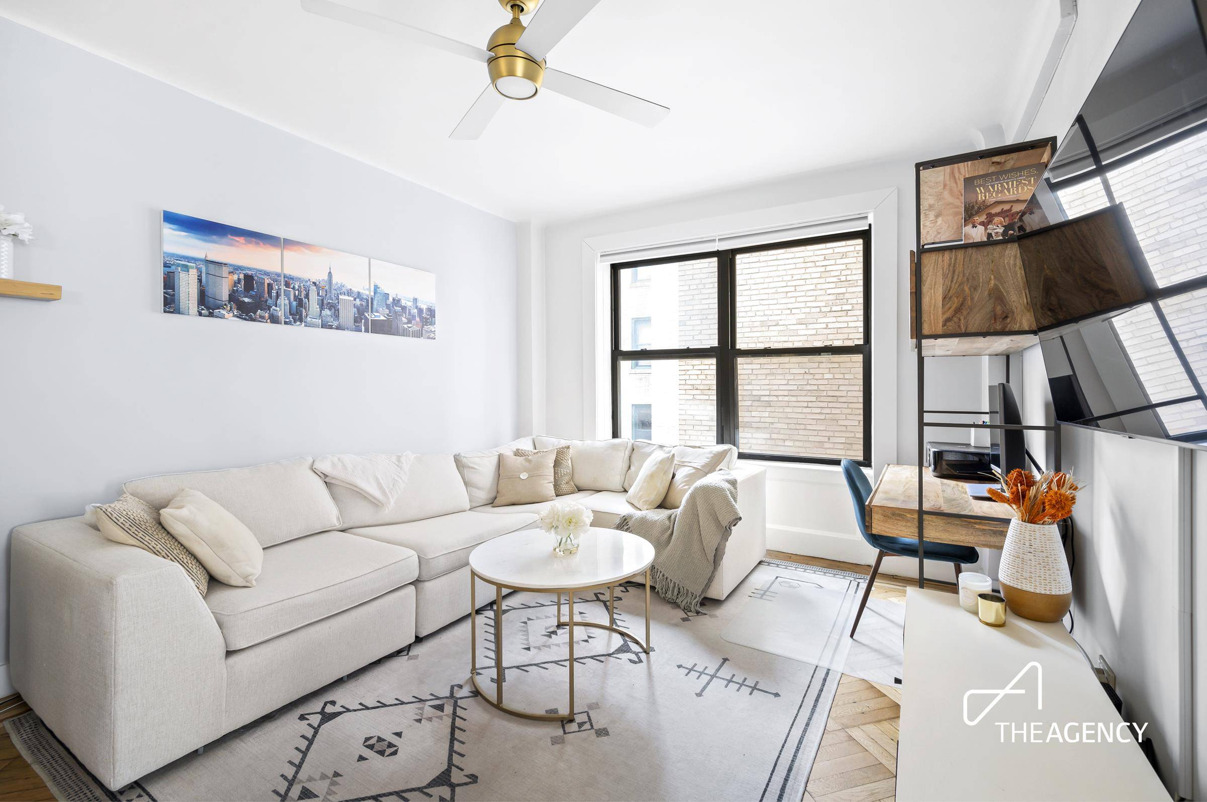 Welcome home to this charming 2 bedroom apartment in a gorgeous pre war doorman building just a half block from Central Park !