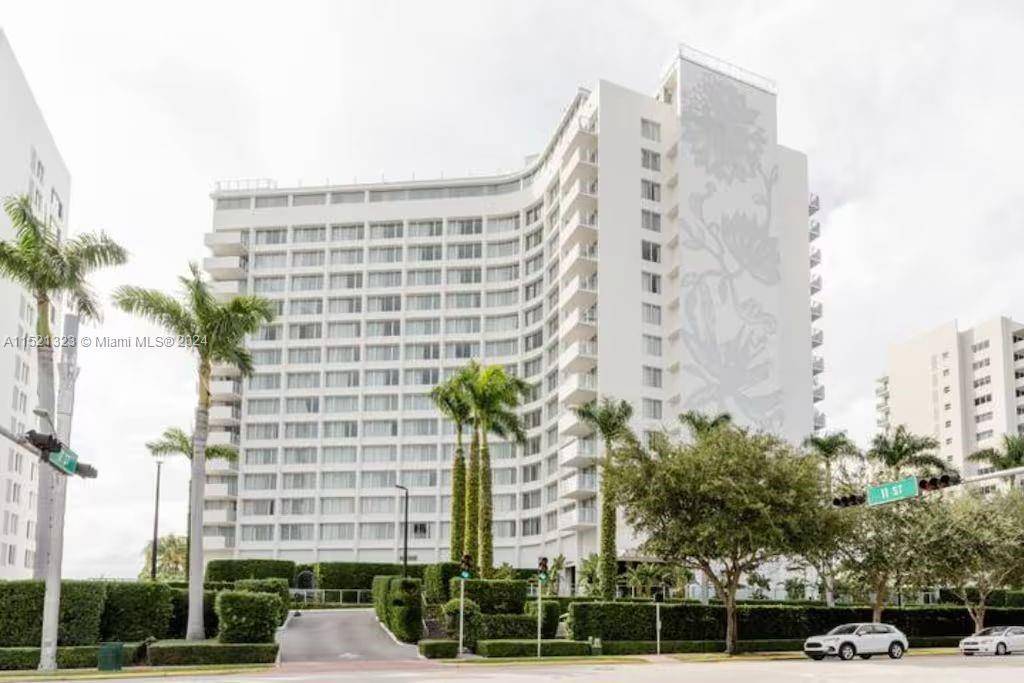 The Mondrian is a bayfront building located in the heart of South Beach.