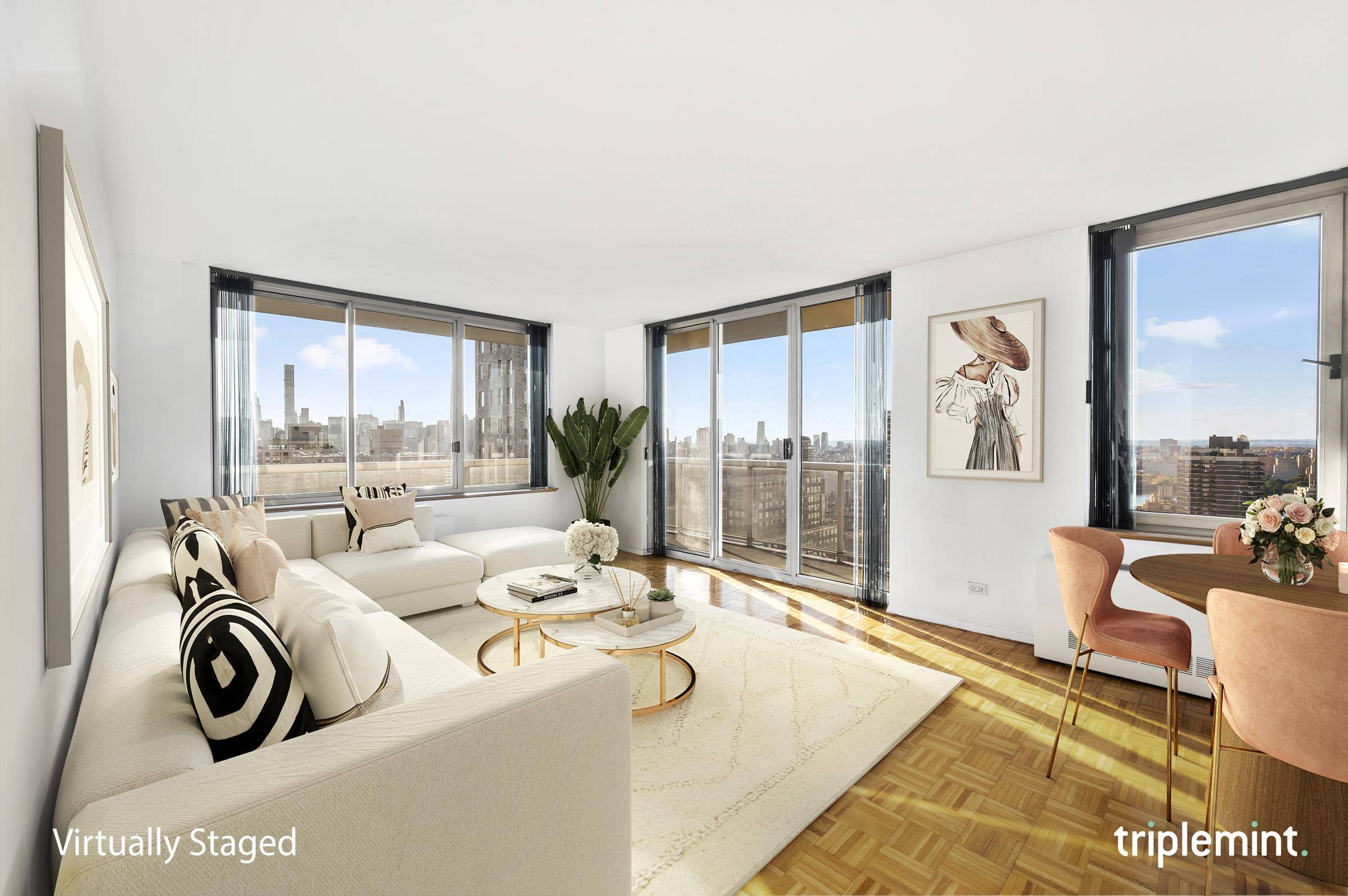Perched on the 37th floor of this white glove full service condominium, is apartment 37A a stunning 2 bedroom, 2 bathroom apartment in the heart of the Upper East Side ...