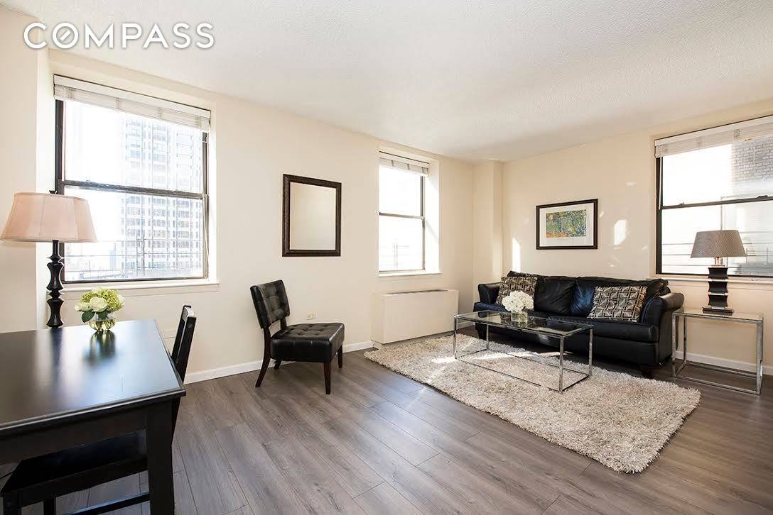 Largest Fully Furnished One Bedroom in the building and in the heart of Manhattan.