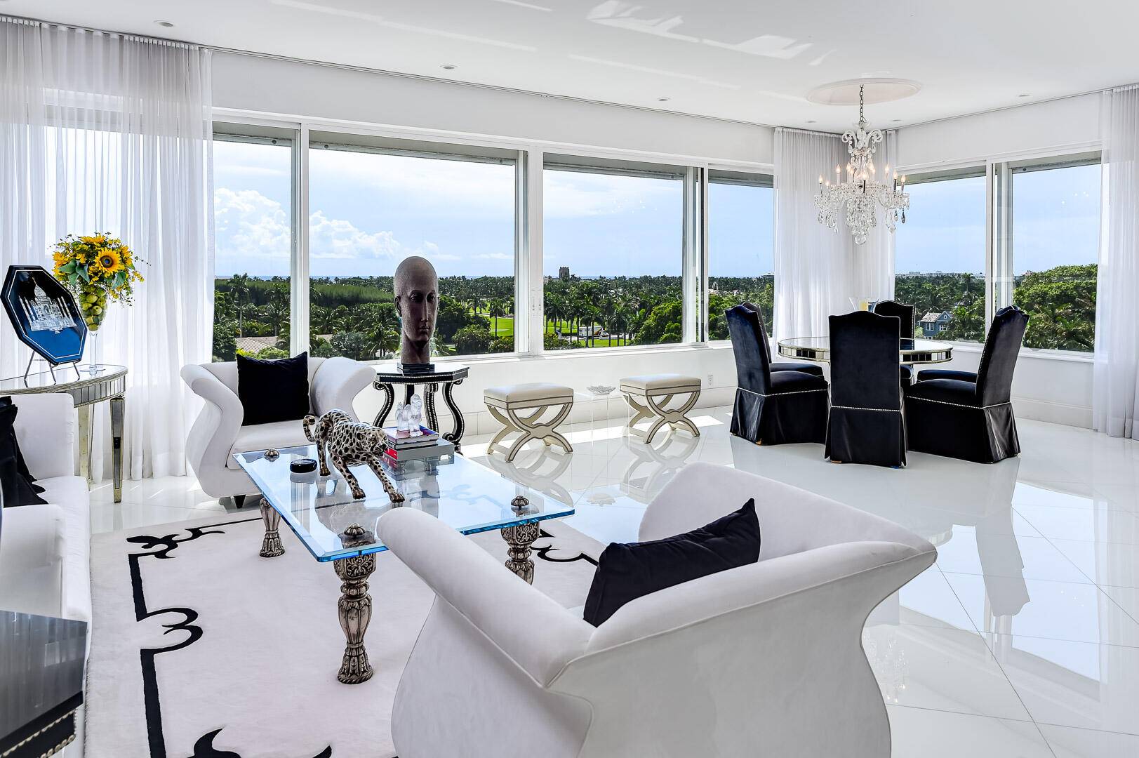 Prime In Town Offering. Glamorous 2 bedroom, 2 bath Penthouse with an expansive outdoor rooftop boasting breathtaking Ocean to Intracoastal views.