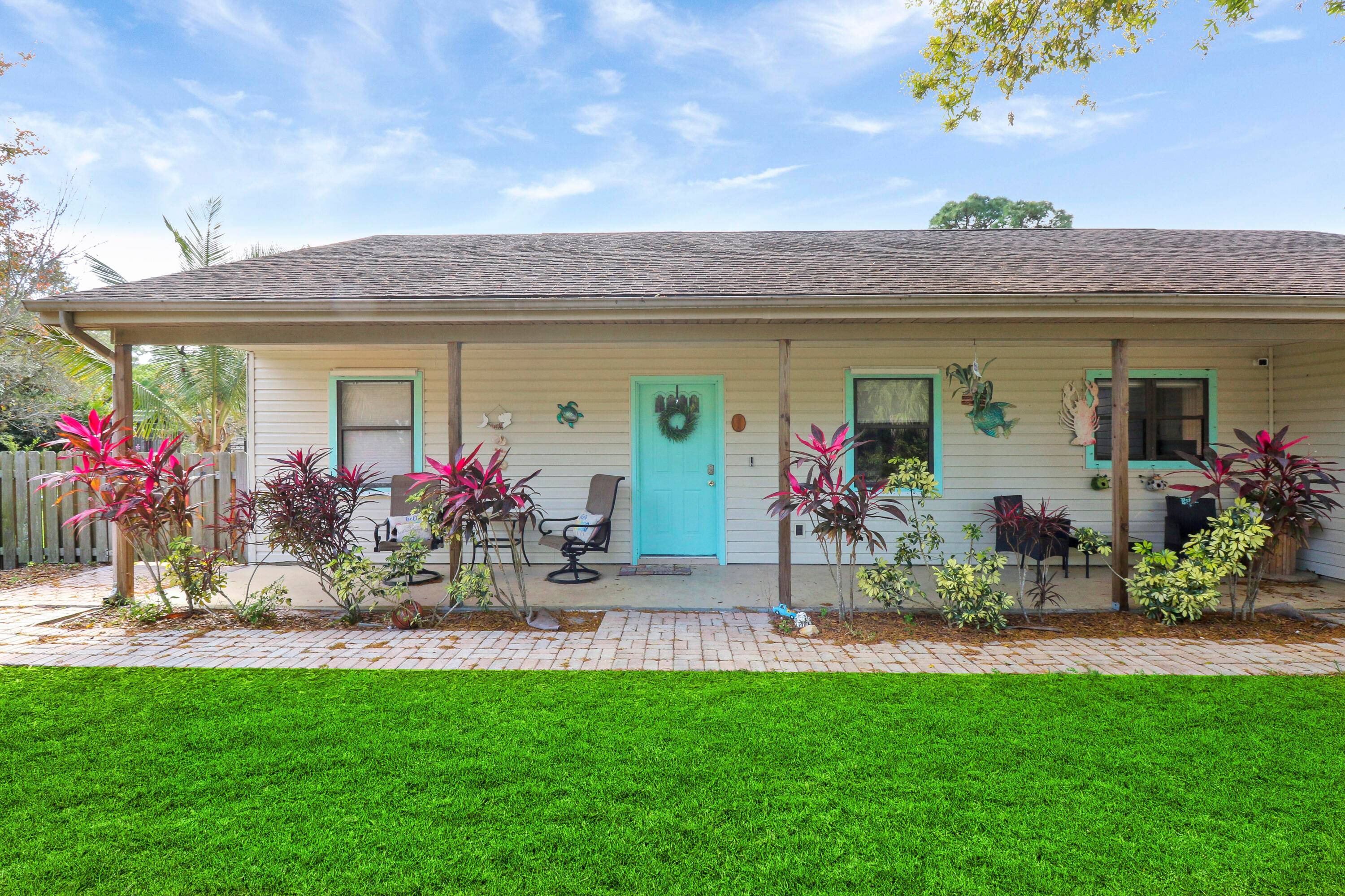 This captivating four bedroom, two bathroom pool home located in the desirable Indian River Estates of Fort Pierce, Florida.