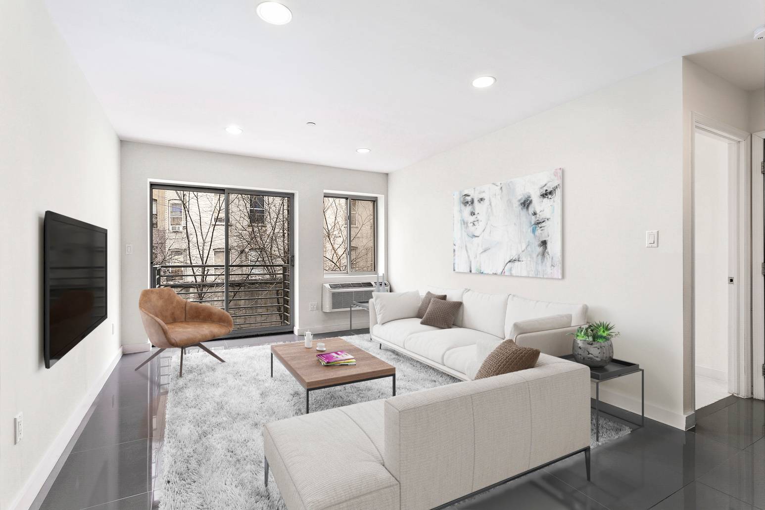 NEW NO FEE This sunny 1 bedroom apartment with a private balcony is conveniently located one block removed the from the 125th Street express local A, B, C, D train ...