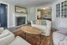 living room with fireplace