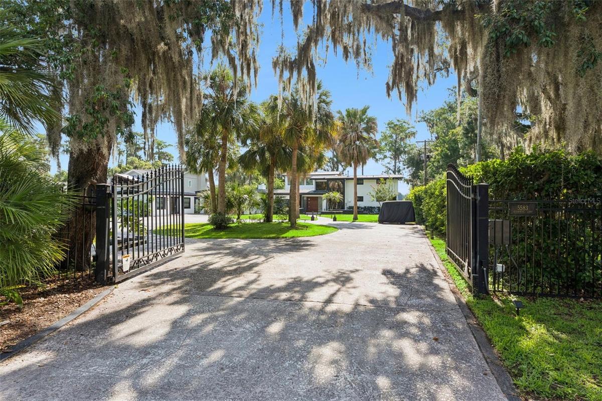 Gated driveway