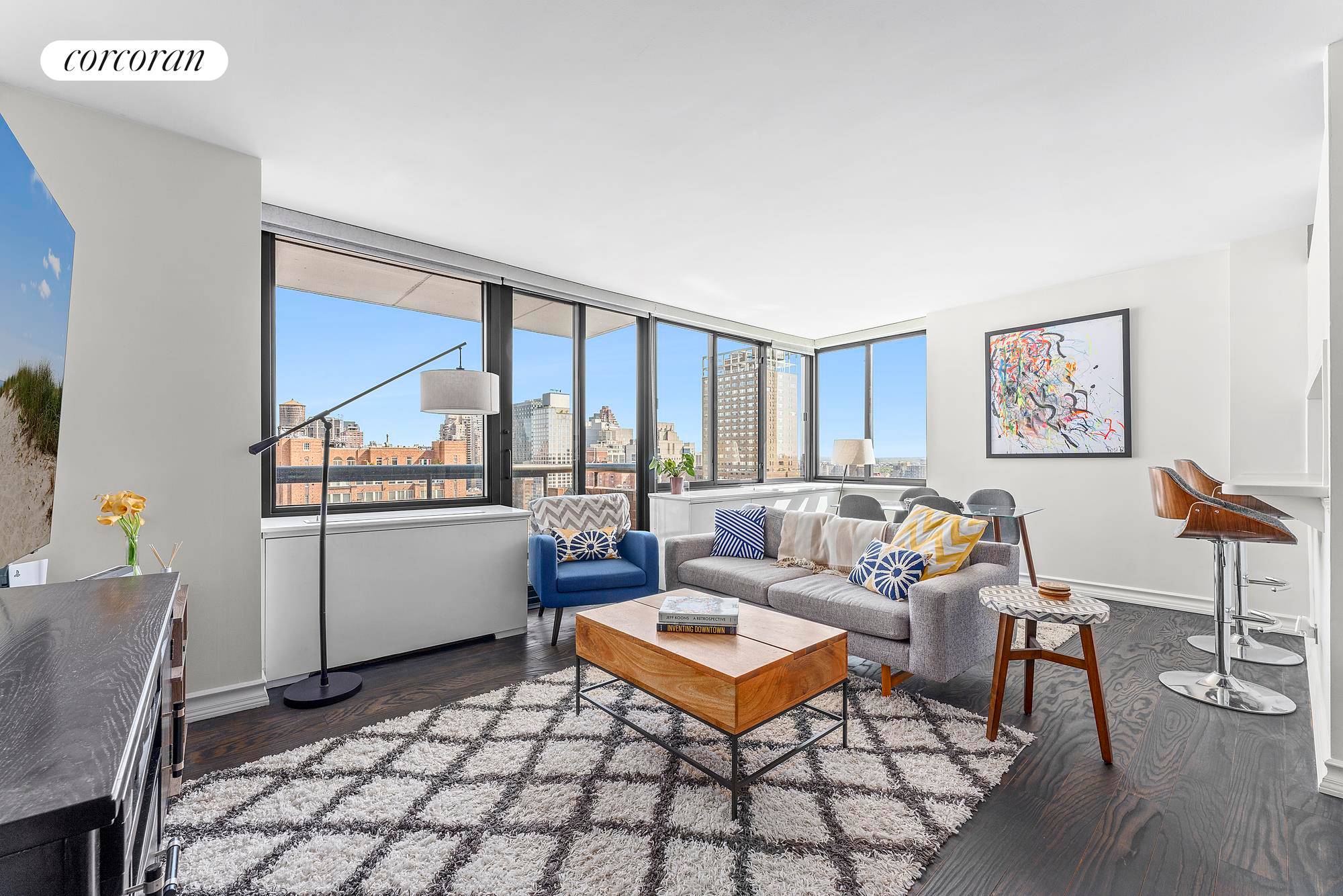 Gorgeous high floor two 2 bedroom, two 2 bathroom condominium home with excellent light, views amp ; two 2 private terraces, this marvelous Lenox Hill home must be seen to ...