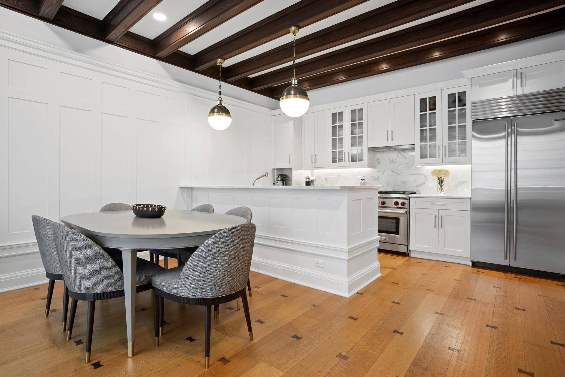 Residence 5 at the coveted Tracy Mansion offers an expansive three bedroom, two bath home that is located one block from Prospect Park in North Park Slope.