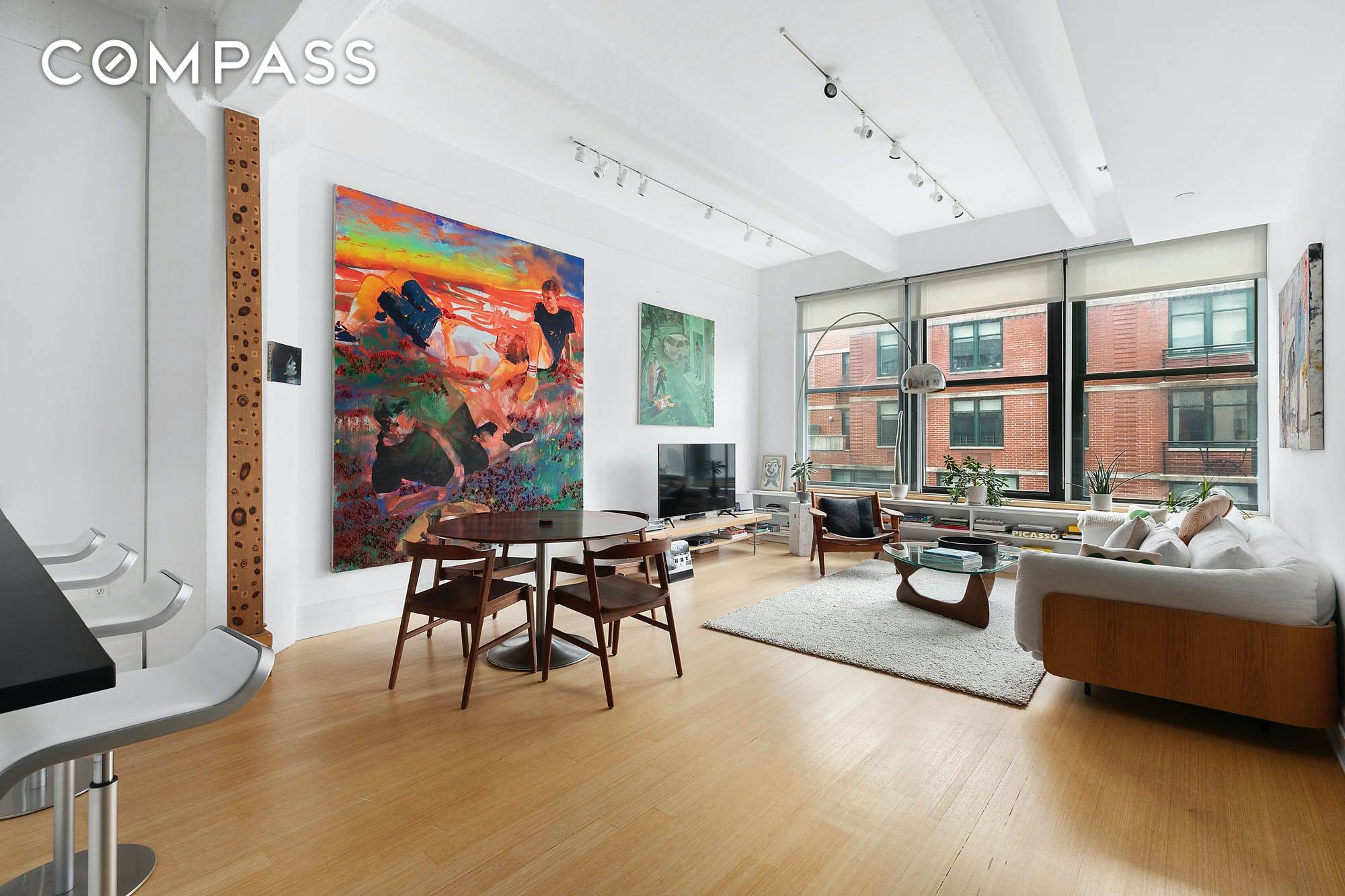 Enjoy gorgeous natural light from this chic and spacious eastern facing pre war loft.