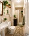 Bathroom in Master Bedroom with Shower "VIrtual Staged"