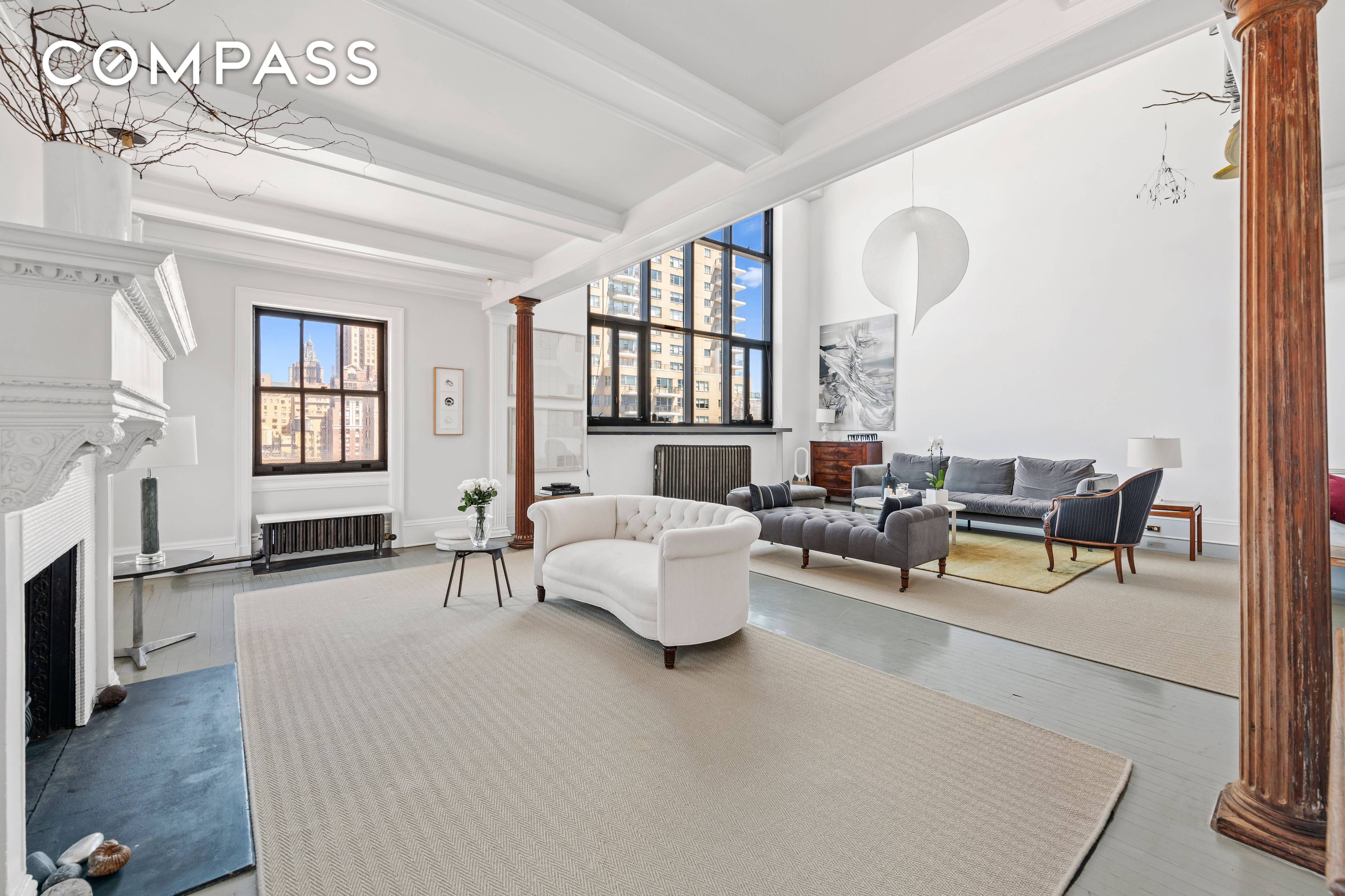 High on the 13th and 14th floors of the iconic Hotel des Artistes, this stunning 6 room duplex features an 18 10 ceiling and updated 14 windows with spectacular open ...