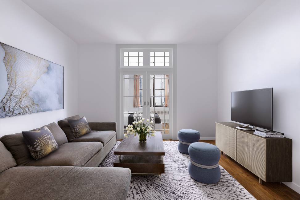East 20 s Gut Renovated Studio in Elevator Building with Laundry on Premises on Quaint Kips Bay Block This large studio apartment is just one flight up in an extremely ...