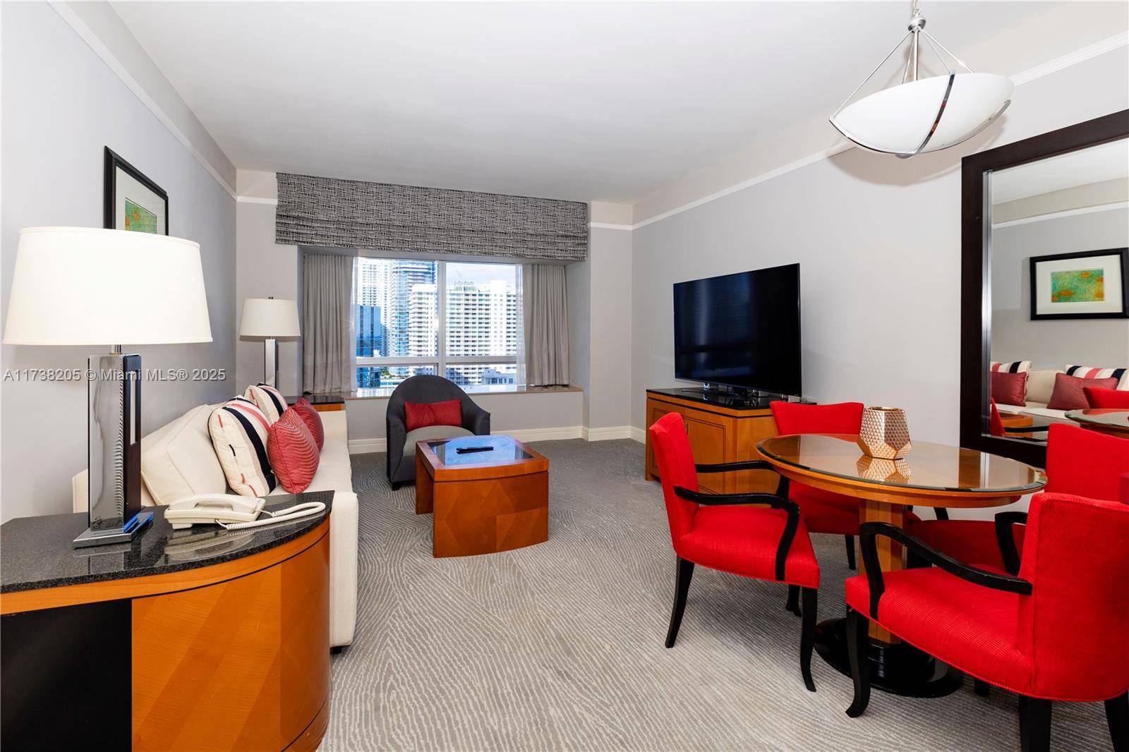 Remodeled 1 bedroom 1. 5 Bathroom Executive suite with city views.