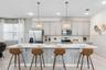 Kitchen with quartz counters