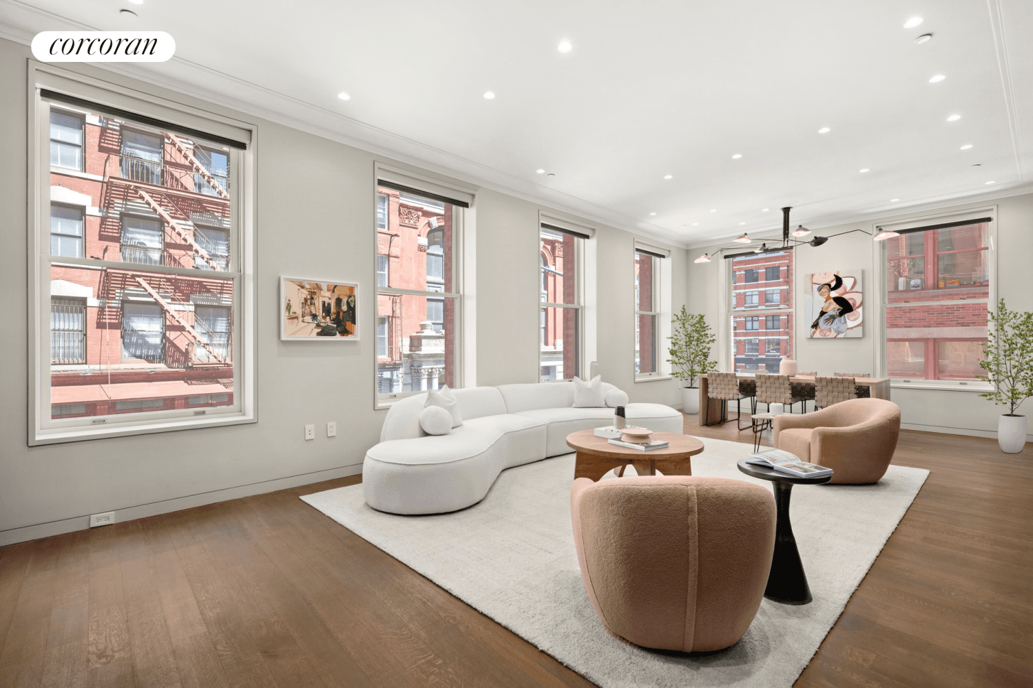 7 Harrison Street 2N Exquisite in every detail, this three bedroom, three bathroom loft boasts meticulously executed designer interiors, sprawling living space and private quarters, and mesmerizing historic Tribeca views ...
